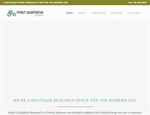 Tablet Screenshot of intactqualitativeresearch.com